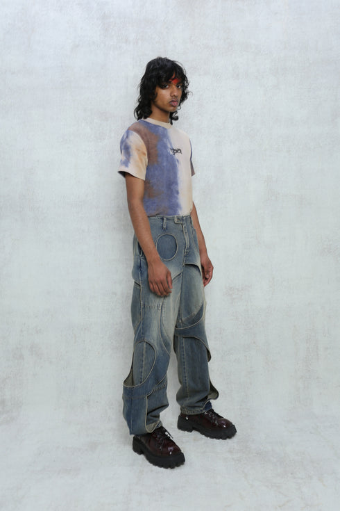 GOA TEE -TIEDYE PURPLE MIX-